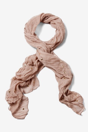 _Tell Me About It Stud Beige Scarf_