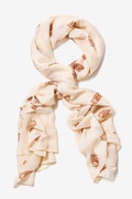 Beige What a Hoot Scarf Photo (2)