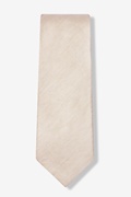 Beige Cornell Extra Long Tie Photo (0)