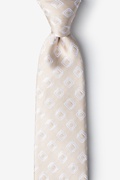 Capri Beige Extra Long Tie Photo (0)