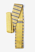 French Stripe Beige Knit Tie Photo (1)