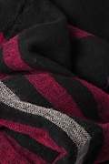Black Atlanta Stripe Knit Scarf Photo (1)