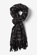 Black Chicago Woven Knit Scarf Photo (0)