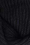 Black Concord Knit Infinity Scarf Photo (1)
