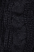 Black Geneva Cable Knit Infinity Scarf Photo (1)