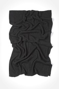 Mens Heathered Solid Black Knit Scarf Photo (5)