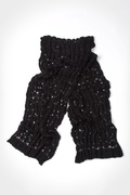 Black Oslo Sparkle Knit Scarf Photo (4)