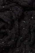 Black Oslo Sparkle Knit Scarf Photo (0)