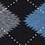 Black Carded Cotton Argyle Assassin Medium-Large Sock