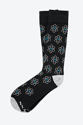 _Atomic Nucleus Black Medium-Large Sock_