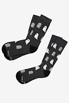 Boo Black His & Hers Socks