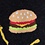 Hamburger Black Sock