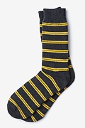 Culver Stripe Black Medium-Large Sock Photo (0)