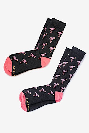 _Flocking Fabulous Black His & Hers Socks_