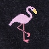 Black Carded Cotton Flocking Fabulous Medium-Large Sock