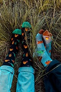 Gone Campin' Black Women's Sock Photo (1)