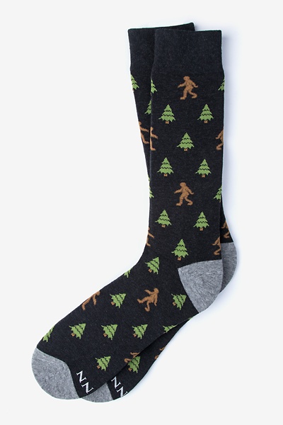 Black Sasquatch Sock | Big Foot Sock | Ties.com