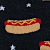 Hot Dog Black Sock