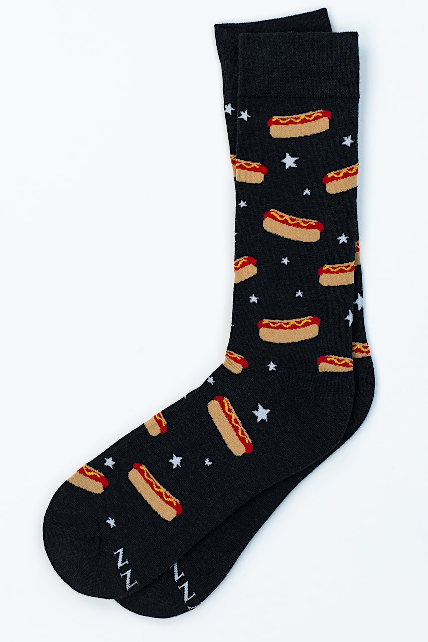 Hot Dog Black Sock Photo (0)
