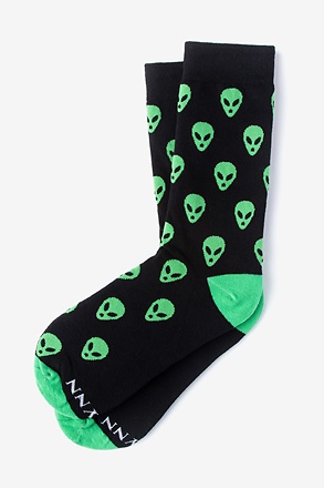 I Want To Believe Black Small-Medium Sock