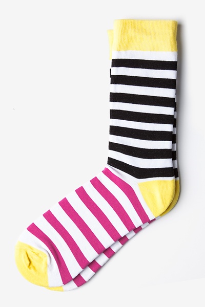 Black Carded Cotton Lakewood Medium-Large Sock