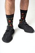 French Fries Black Sock Photo (4)