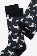 Golden Retriever Black Sock Photo (1)