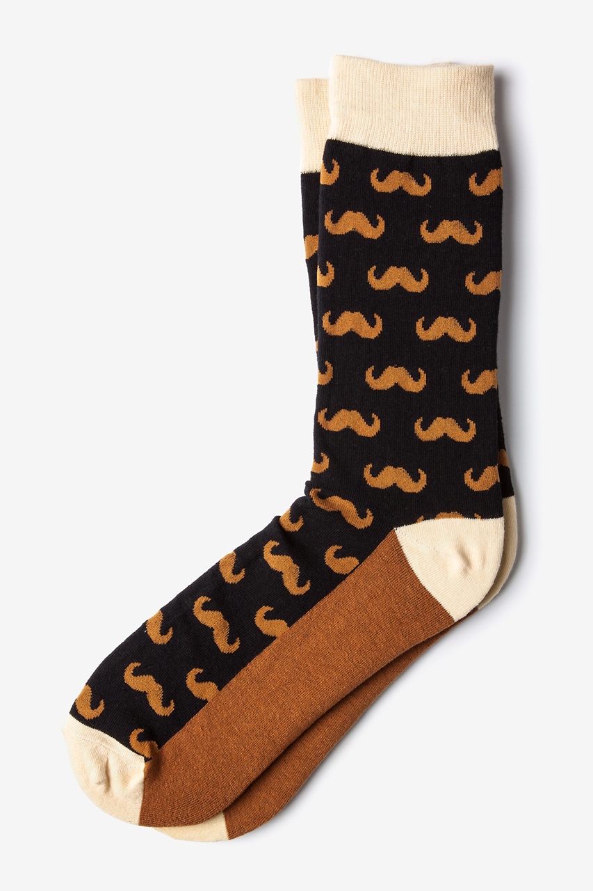 Mustache Black Sock Photo (0)