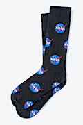 Nasa Meatball Black His & Hers Socks Photo (1)