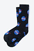 Nasa Meatball Black His & Hers Socks Photo (2)