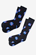 Nasa Meatball Black His & Hers Socks Photo (0)