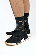 Not Kitten Around Black Medium-Large Sock Photo (2)