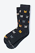 Not Kitten Black His & Hers Socks Photo (2)