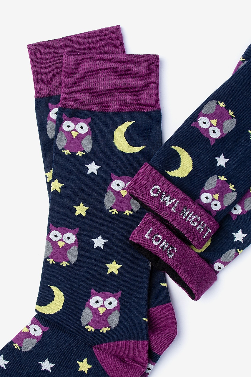 Black Owl Socks Animal Socks