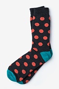 Pasadena Polka Dot Black Sock Photo (0)