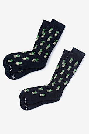 Pine and Dandy Black His & Hers Socks