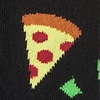 Black Carded Cotton Pizza Party