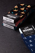 Pizza Party Black Medium-Large Sock Photo (1)