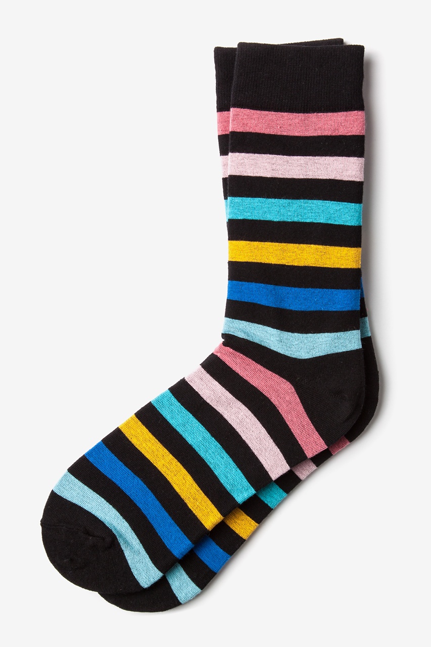 Pomona Stripe Black Sock Photo (0)