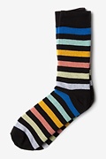Pomona Stripe Black Sock Photo (0)