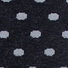 Black Carded Cotton Power Dots Medium-Large Sock