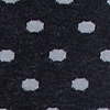 Black Carded Cotton Power Dots Sock