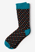 Santa Ana Polka Dot Black Sock Photo (0)