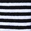 Black Carded Cotton Seal Beach Stripe Sock