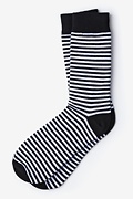 Seal Beach Stripe Black Sock Photo (0)