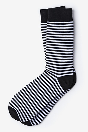 Seal Beach Stripe Black Sock