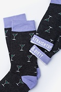 Martini Black Women's Sock Photo (1)