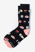 Sushi Black Women's Sock Photo (0)