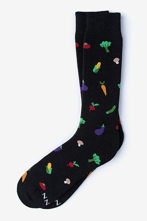 These Socks are Corn-y Black Sock