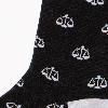 Black Carded Cotton Tip the Scales | Scales of Justice | Lawyer Medium-Large Sock